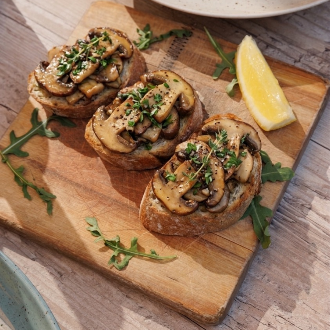 Bruschetta con Porcini (2)